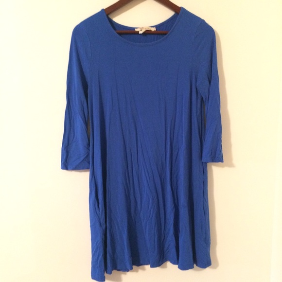 Bell Sleeve T Shirt Dress w/ Pockets - Picture 3 of 7